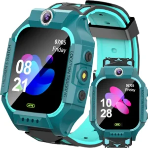 Smartwatch for Kids, Smart Watch with GPS, Camera, SIM for Children, Girls and Boys, Ages 3 and Up, Touchscreen, Sports Fitness Bracelet, Gift, Call, Android, iOS, Blue, Retoo