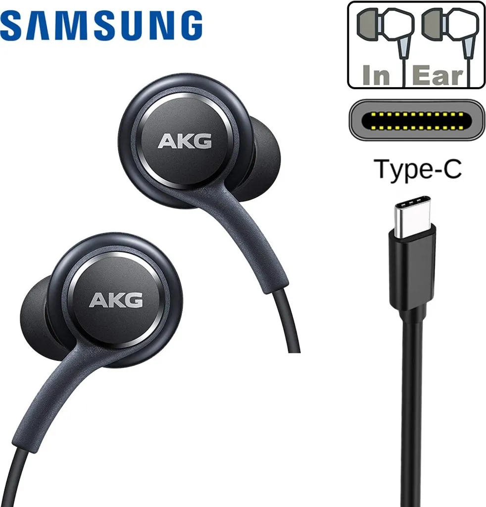Samsung Original AKG In-Ear Type C Headset / Headphones - Black - Image 7
