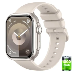 2026 1000mAh Battery Smartwatch for Men and Women, 1.83" AMOLED, Fitness Tracker, Heart Rate, SpO2, Sleep Monitor, 120+ Sports Modes, for Android & iOS – Gift Idea