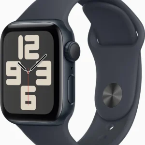 Apple Watch SE OLED 44 mm Digital 368 x 448 pixels Touchscreen Black WiFi GPS
