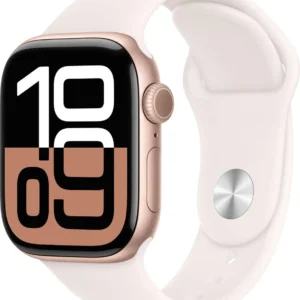 Apple Watch Series 10 OLED 42mm Digital 374 x 446 Pixel Touch Screen Rose Gold WiFi GPS