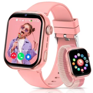 2025 NEW 1000mAh 4G Kids Smartwatch with GPS & Phone Function Smartwatch for 4-12 year old boys and girls, for Android and iOS