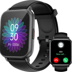 Smartwatch for men and women, HD touchscreen, fitness watch with monitoring, heart rate, sleep tracking, pedometer, training modes, Android iOS