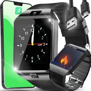 Smartwatch with phone function, 1.54" HD touchscreen fitness tracker, IP67 waterproof, heart rate monitor, pedometer, sleep monitor for Android iOS Retoo