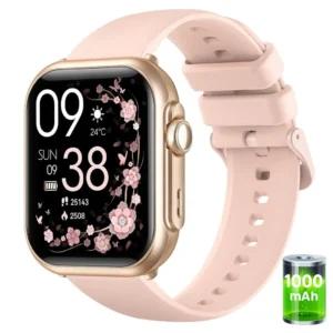 2026 1000mAh Battery Smartwatch for Men and Women, 1.83" AMOLED, Fitness Tracker, Heart Rate, SpO2, Sleep Monitor, 120+ Sports Modes, for Android & iOS – Gift Idea